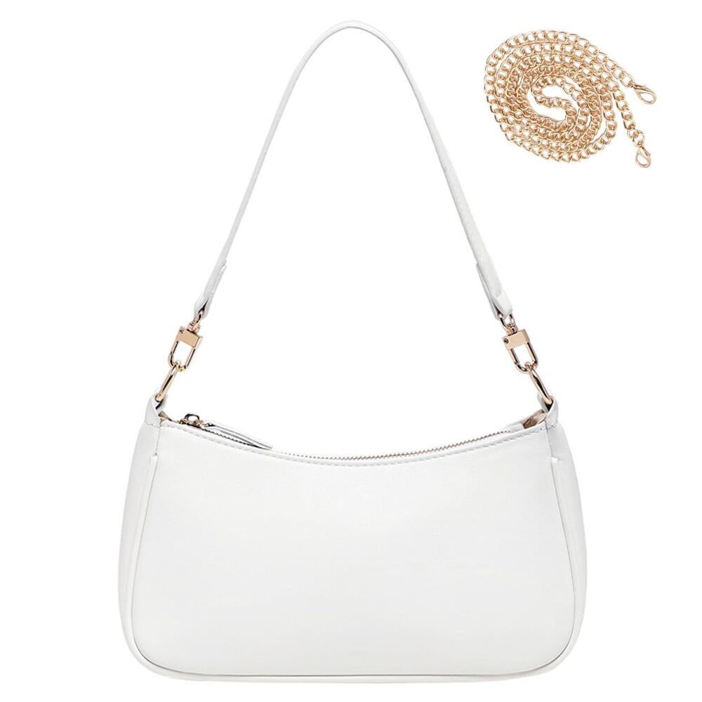 7963 Small Shoulder Bag Mini Purse Clutch Purses 90s Y2k White Bags